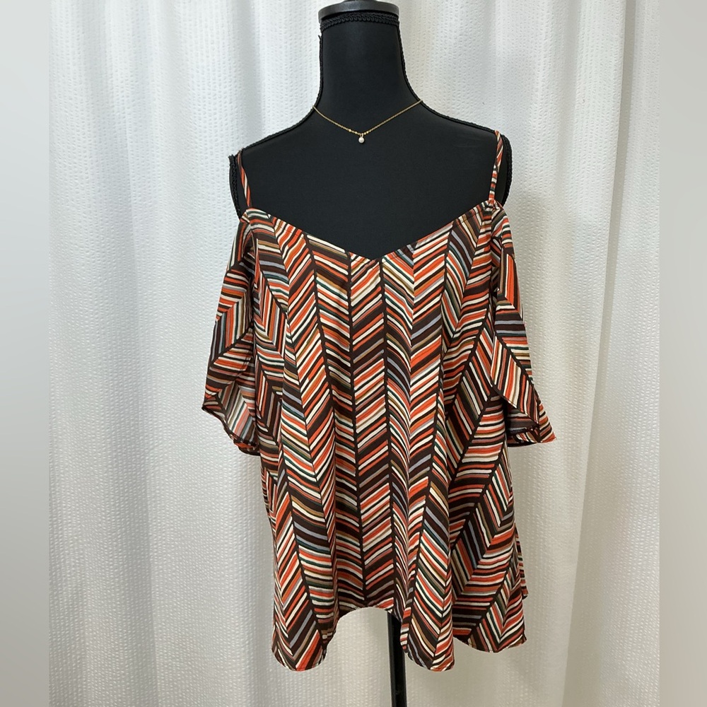 Joyce Chevron Patterned Blouse